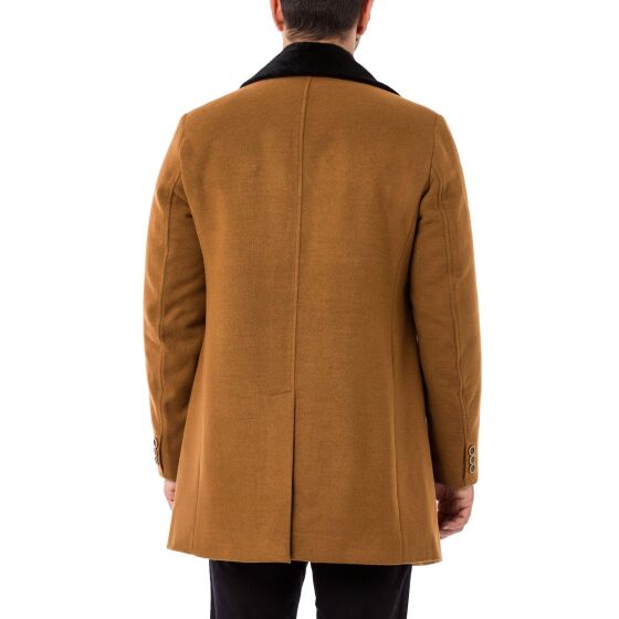 Red Bridge Mens Jacket Trench Coat Coat Brown 3XL