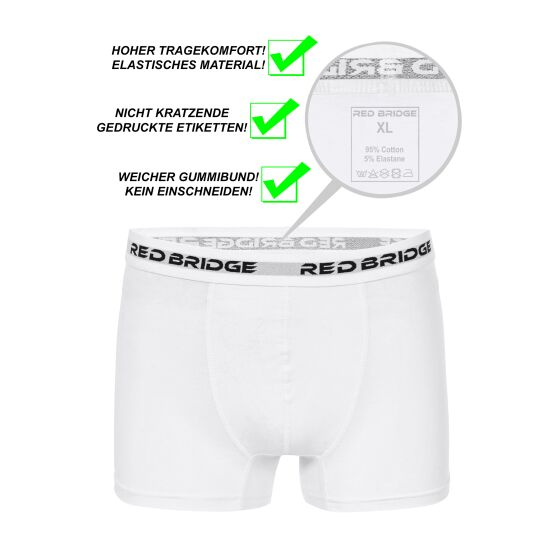 Red Bridge Mens boxer shorts 6 pack