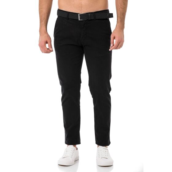 Chino Hose Pants mit Gürtel