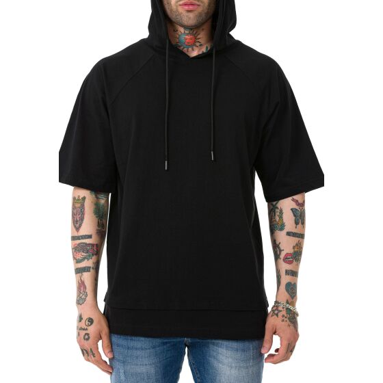 Red Bridge Herren T-Shirt Double Layer Kapuzenshirt Schwarz M