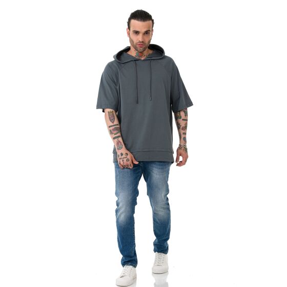 Red Bridge Herren T-Shirt Double Layer Kapuzenshirt Anthrazit M