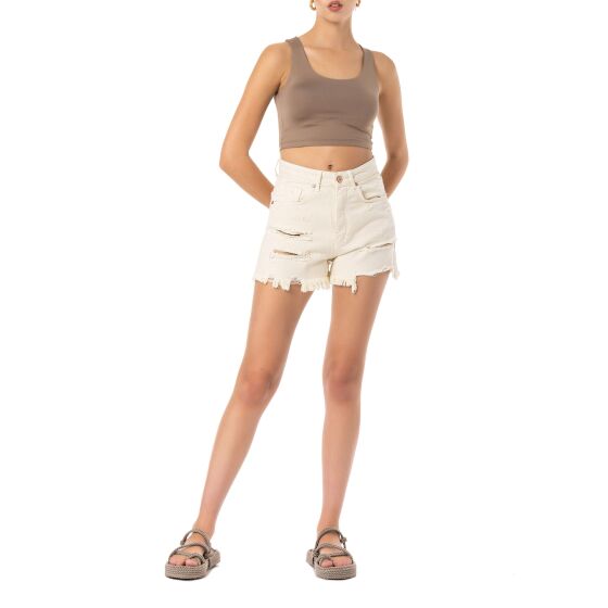 Red Bridge Womens Frayed Shorts