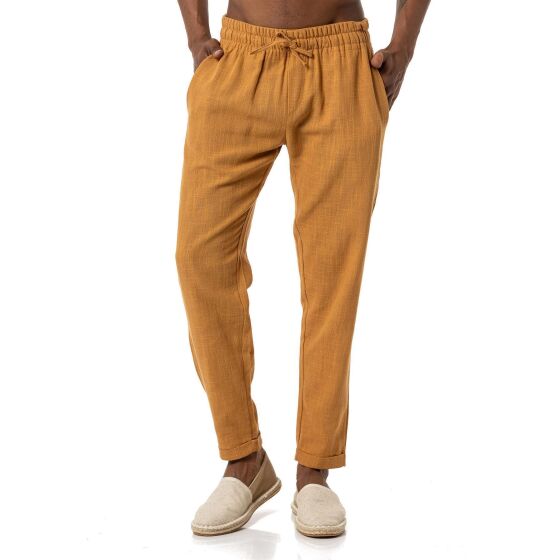 Red Bridge Herren Hose Leinenhose Freizeithose