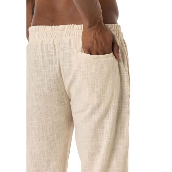 Red Bridge Herren Hose Leinenhose Freizeithose Beige L