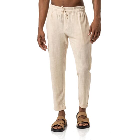 Red Bridge Men Linen Pants Beige L