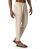 Red Bridge Herren Hose Leinenhose Freizeithose Beige L