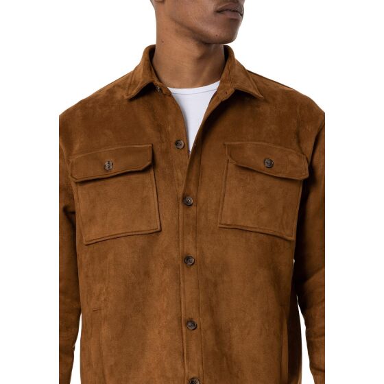 Red Bridge Mens Suede Shirt