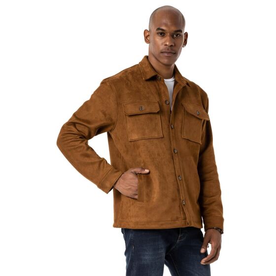 Wildlederlook Hemdjacke