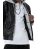 Red Bridge Herren Kunst-Lederjacke Bomberjacke mit abnehmbarer Kapuze Schwarz M