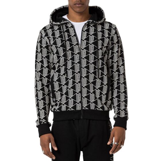 Red Bridge Herren Kapuzenpullover mit Reißverschluss Zip Hoody Schwarz L