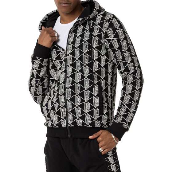 Red Bridge Herren Kapuzenpullover mit Reißverschluss Zip Hoody Schwarz L