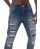 Red Bridge Herren Jeanshose Denim Pants Destroyed-Look Anthracite  W29 L32