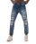 Red Bridge Herren Jeanshose Denim Pants Destroyed-Look Anthracite  W29 L32