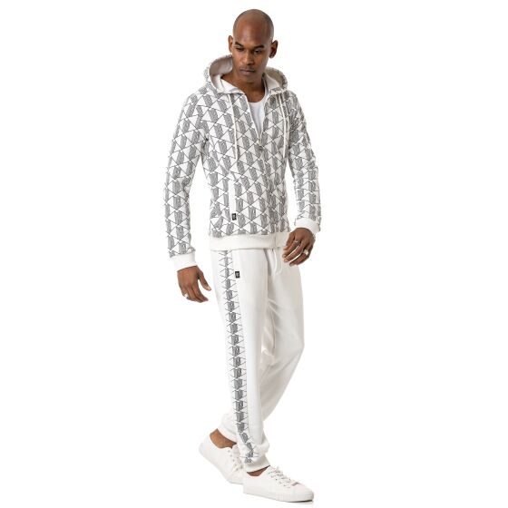 Red Bridge Mens Tracksuit Set Hoodie & Pants Luxury Fade