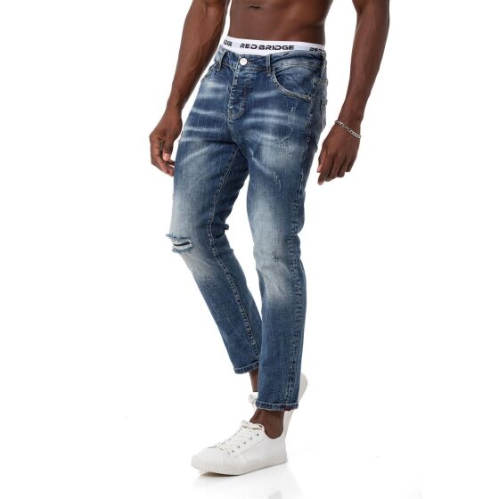 Hose Straight Leg Denim Pants