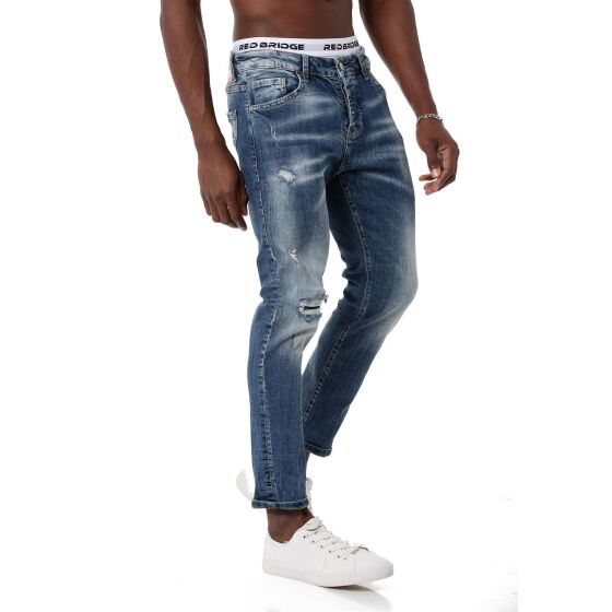 Hose Straight Leg Denim Pants