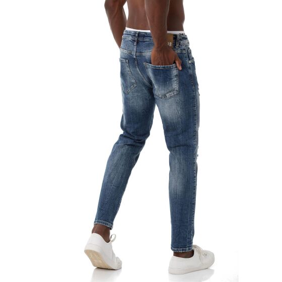 Hose Straight Leg Denim Pants