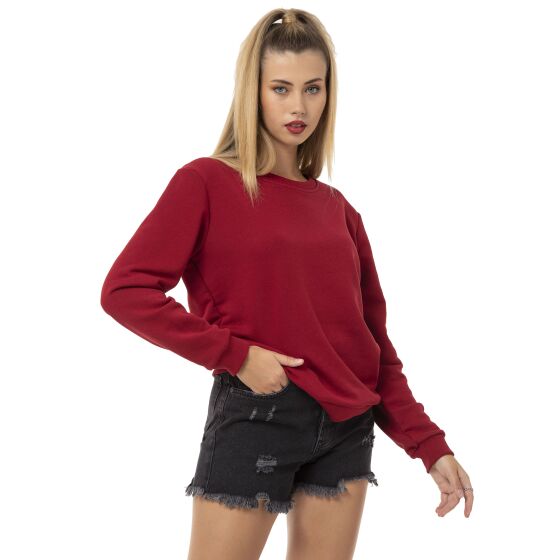 Red Bridge Womens Crew-neck Sweatshirt Pullover Premium Basic