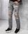 Red Bridge Herren Ripped Biker Skinny Röhrenjeans Jeans Pants Denim Grau W30 L34