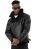 Red Bridge Mens Biker Jacket Biker Quilted Jacket Black 3XL