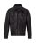 Red Bridge Mens Leather Bomber Jacket Black M