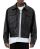 Red Bridge Mens Leather Bomber Jacket Black M