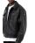 Red Bridge Mens Leather Bomber Jacket Black M