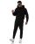 Red Bridge Mens Sweat Suit Sweat Suit Set Hoodie Pants Premium Loose-Fit Black M