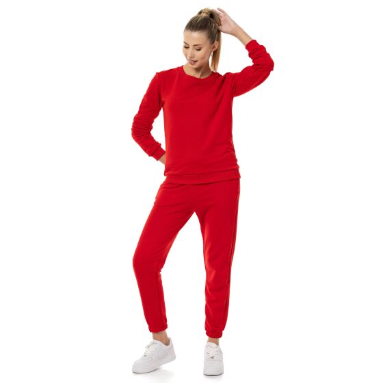 Red Bridge Damen Freizeitanzug Jogginganzug Jogginghose Sweatshirt Premium Basic