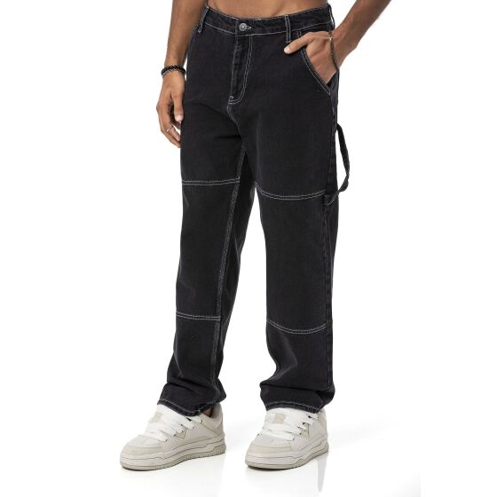 Red Bridge Baggy Straight Fit Jeans