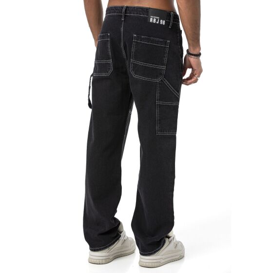 Red Bridge Baggy Straight Fit Jeans