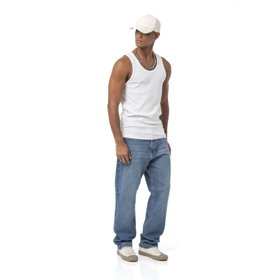 Red Bridge Mens Baggy Straight Fit Jeans