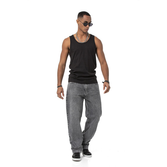 Red Bridge Mens Baggy Straight Fit Jeans