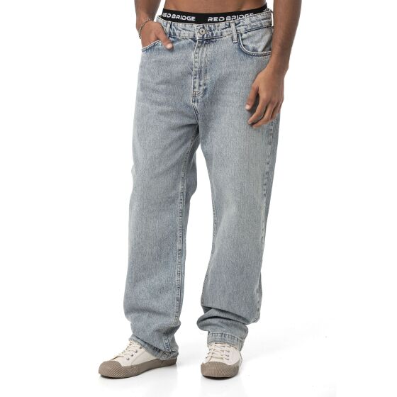 Red Bridge Mens Baggy Straight Fit Jeans