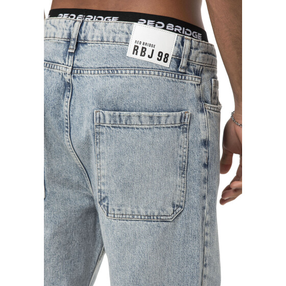 Red Bridge Mens Baggy Straight Fit Jeans