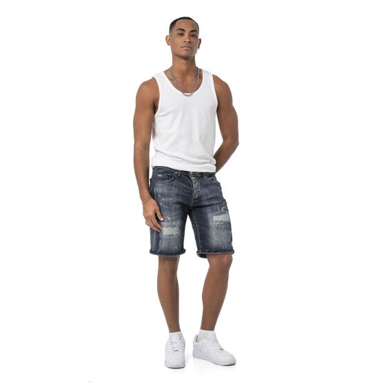 Red Bridge Mens Jeans Shorts Short Trousers Denim Distressed Basic