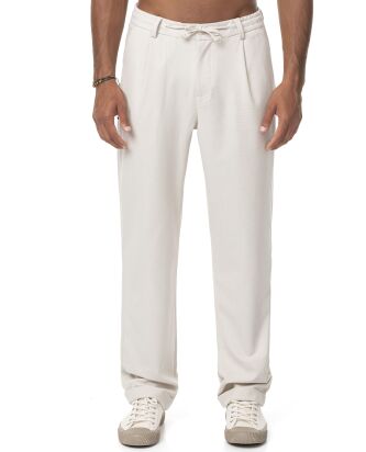 Red Bridge Mens Linen Trousers Casual Trousers Solid...