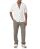 Red Bridge Mens Linen Trousers Casual Trousers Solid Color Trousers with Drawstring