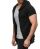 Red Bridge Mens double layer hooded t-shirt black grey