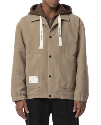 Red Bridge Mens Hooded Jacket Velvet