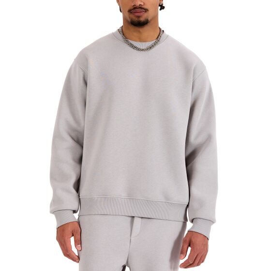 Red Bridge Mens Oversize Sweatshirt & Loose Fit Sweatpants Set - Comfortable Two-piece leisure and sports outfit