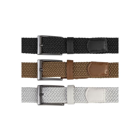 Red Bridge Elastischer Flechtgürtel Set – 3er Pack Herren Stretchgürtel mit Metallschnalle – Flexible & Bequeme Passform für Freizeit & Business