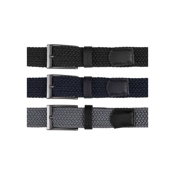 Red Bridge Elastischer Flechtgürtel Set – 3er Pack Herren Stretchgürtel mit Metallschnalle – Flexible & Bequeme Passform für Freizeit & Business