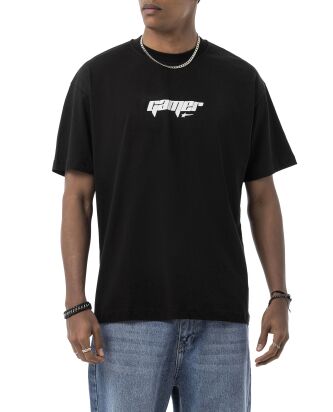 Red Bridge by Maksim Oversize T-Shirt with...