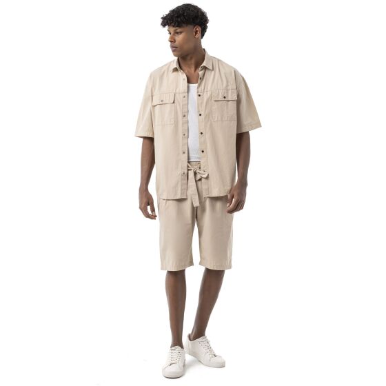 Red Bridge by Spruce Herren Kurzarm Hemd & Bermuda Shorts Set