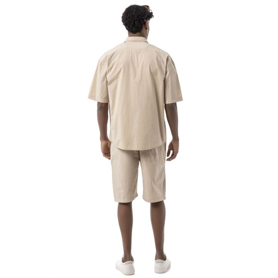 Red Bridge by Spruce Mens Short Sleeve Shirt & Bermuda Shorts Set