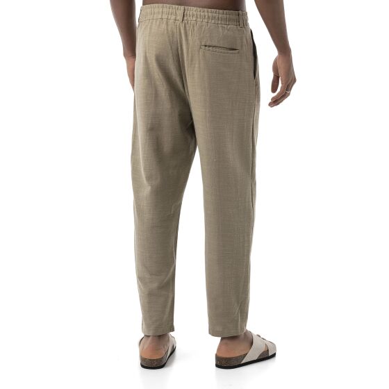 Red Bridge by Spruce Herren Leinenhose – Bequeme Knöchellange Freizeithose mit Kordelzug