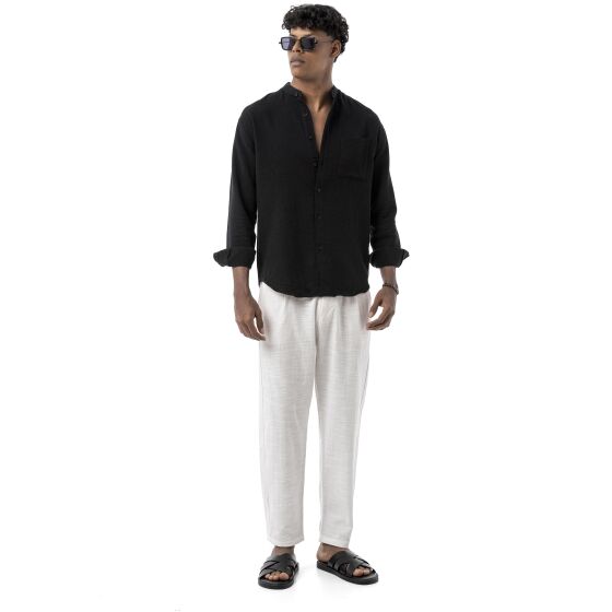 Red Bridge by Spruce Herren Leinen Hemd mit Knöpfen, Bequemer Schnitt