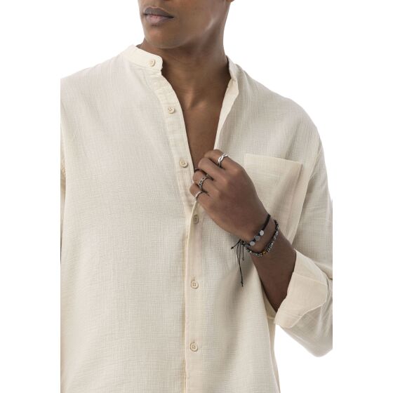 Red Bridge by Spruce Herren Leinen Hemd mit Knöpfen, Bequemer Schnitt