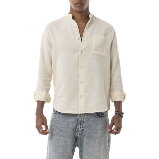 Red Bridge by Spruce Mens Linen Shirt with Buttons, Comfortable Cut